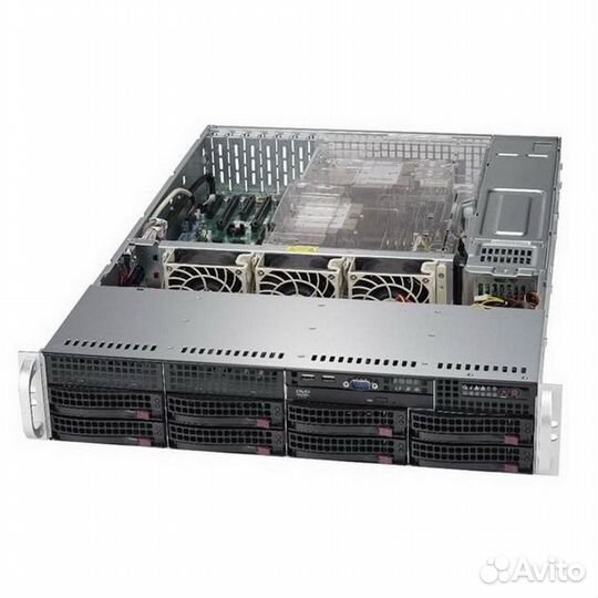 SuperMicro CSE-825TQC-R802LPB 2U SC825TQC 8 x 3.5