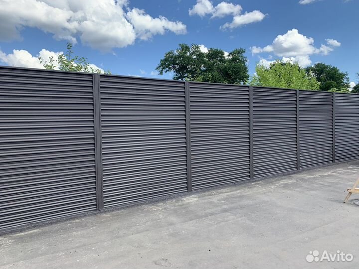 Забор еврожалюзи