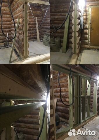 Монтаж окосячки и обсадной коробки