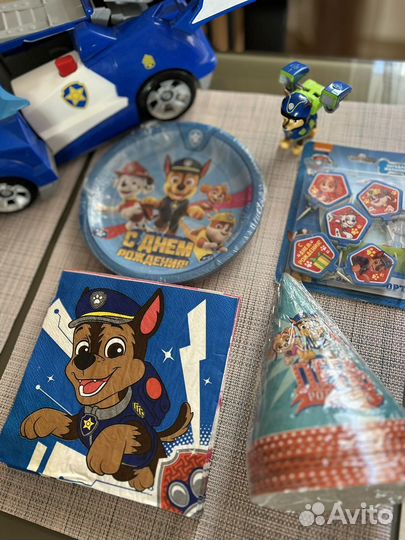 Одноразовая посуда щенячий патруль