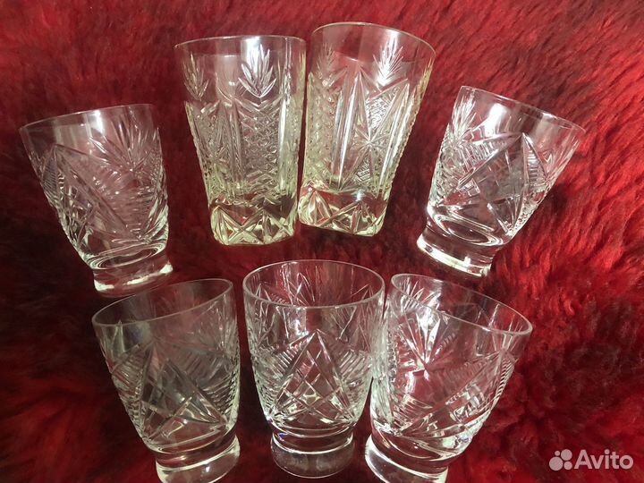 Хрустальные бокалы для вина СССР