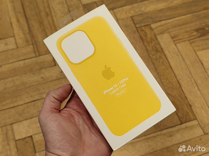 Чехол на iPhone 12/ 12 pro кожаный Magsafe