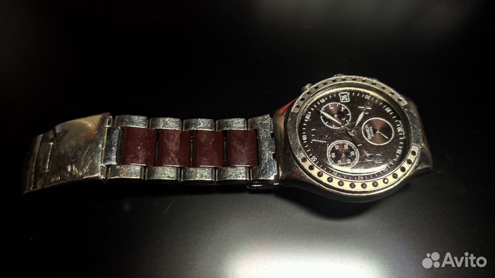 Swatch irony V8 dreamwhite YCS511GC 39mm 2009год