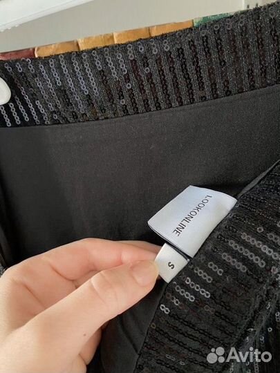 Юбка look online с паетками