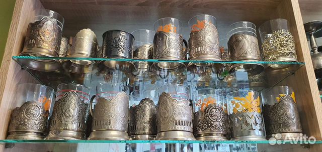 Подстаканники СССР из мельхиора мнц