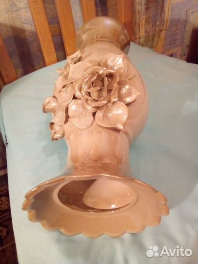 Ваза СССР в идеале.Ручна роспись,лепнина,советская