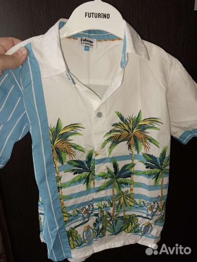 Рубашка летняя на мальчика 116р