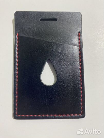 Бейдж, чехол для пропуска из кожи