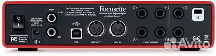 Аудиоинтерфейс Focusrite Scarlett 6i6 2nd gen