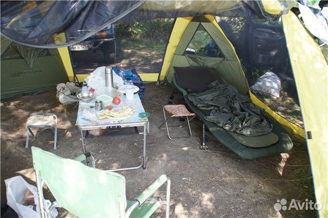 Раскладушка в палатку прочная 