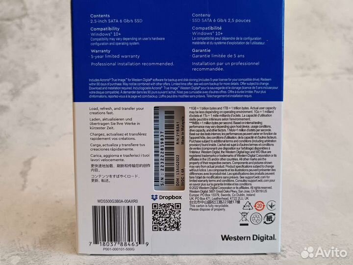 Ssd WD Blue-500gb опт/розница