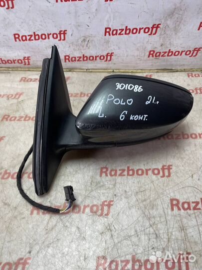 Зеркало левое VW Polo VI 2020-2023