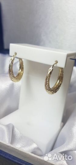 Золотые серьги 585 пробы