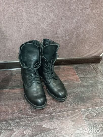 Ботинки кожаные