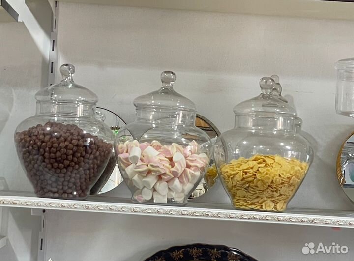 Стеклянная банка для сыпучих