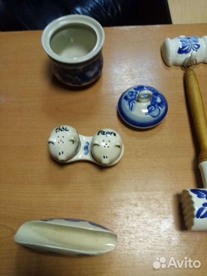 Винтаж СССР Гжель кухонный набор