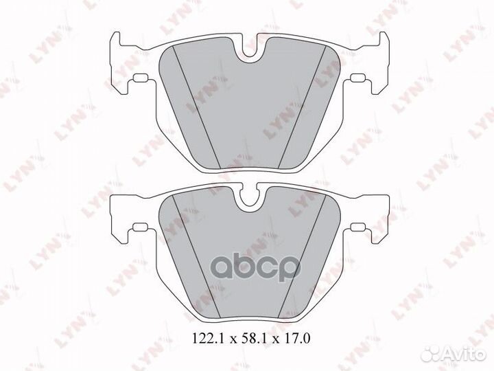 Колодки торм.зад.BMW 5(E60/61) 2.0D-3.0 03-10
