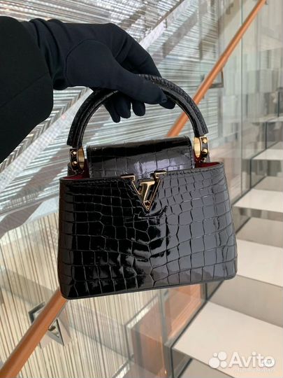Louis Vuitton Capucines Mini Bag Crocodile Brillan