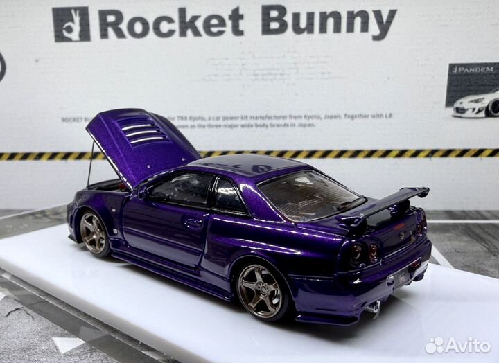 Time Micro Nissan Skyline R34 (purple)