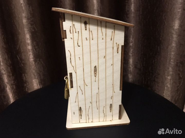 Копилка прикол туалет с замком