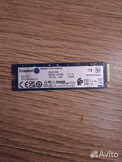 Kingston SNV2S1000G 1TB NVM