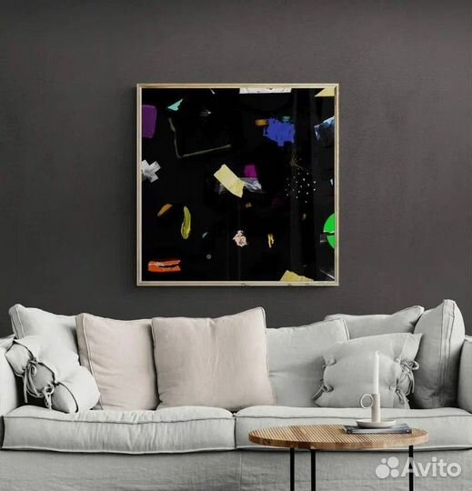 Стильная картина маслом на холсте для интерьера