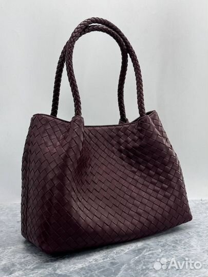 Сумка botega veneta натуральная кожа