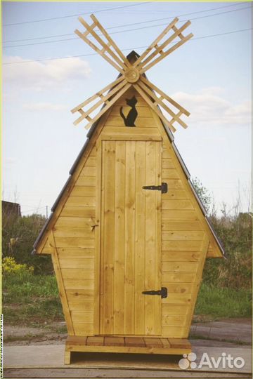 Дачный туалет деревянный XBJ
