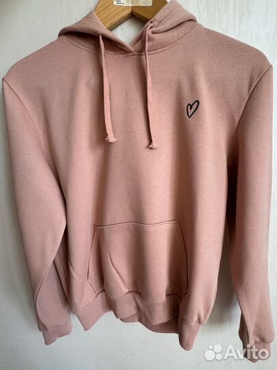 Толстовка (худи) розовая новая H&M размер XS
