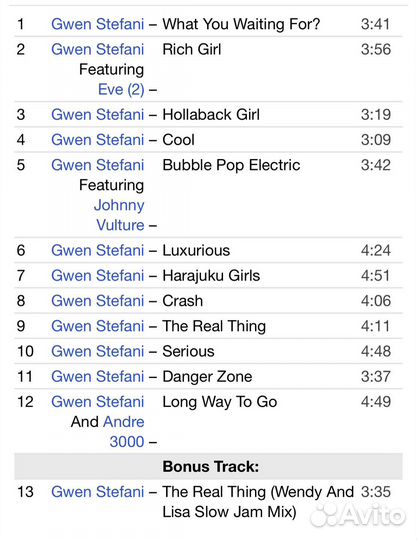 Gwen Stefani - Love.Angel.Music.Baby. CD Rus