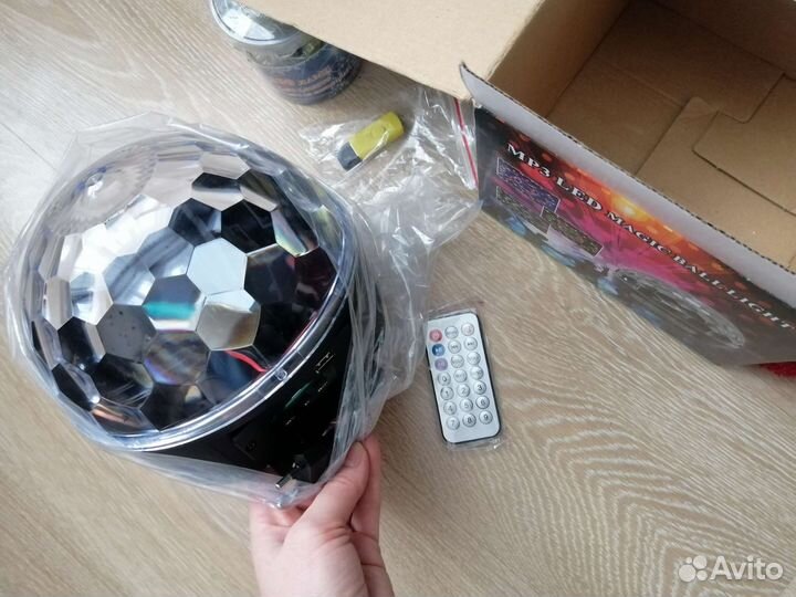 Светодиодный диско шар с пультом