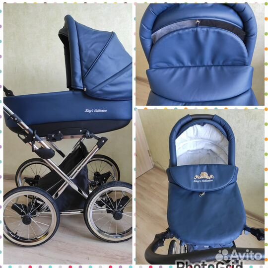 Коляска lonex 2в1 с ременной амортизацией