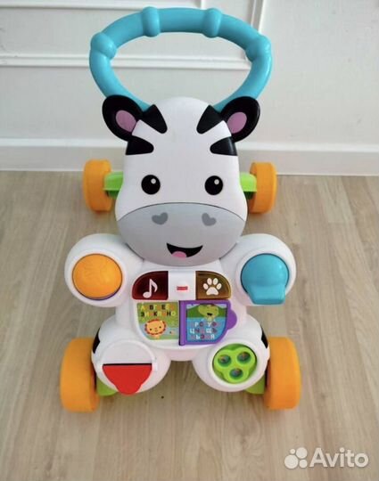 Ходунки каталка зебра fisher price