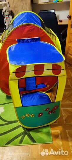 Детский игровой домик палатка+шары для бассейна