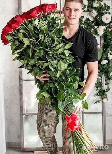 Букет роз 101 роза 51 роза