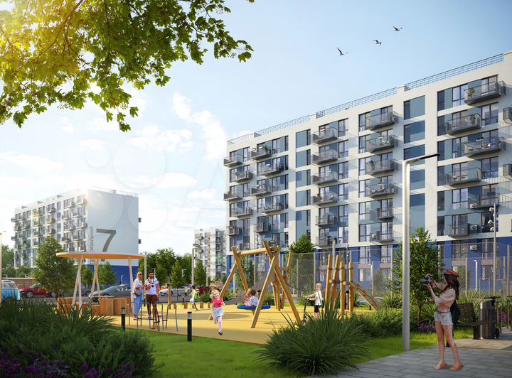 2-к. квартира, 58,3 м², 7/8 эт.