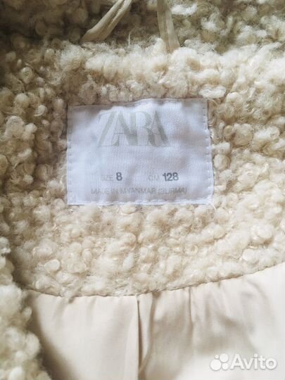 Пальто для девочки zara 128