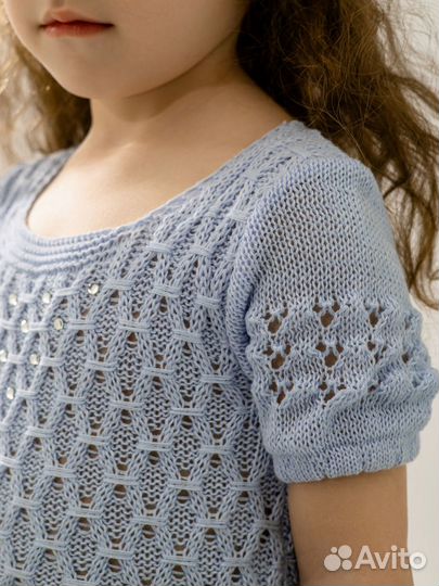 Вязаное платье детское