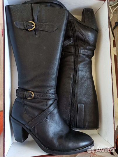 Сапоги Ecco кожаные весна осень 37р