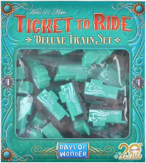 Ticket to Ride: Делюкс-набор вагонов (зелёный)