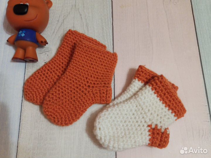 Носки,пинетки вязаные детские