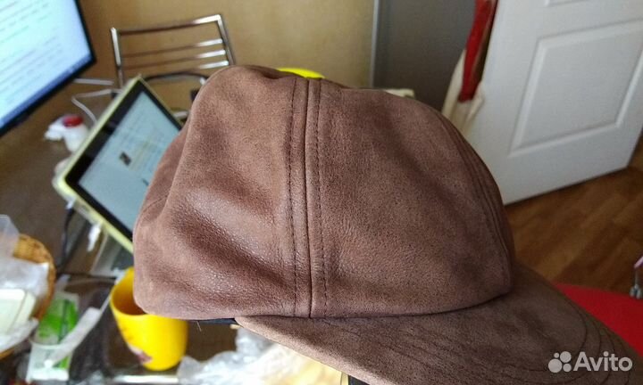 Бейсболка Wilsons кожа натур. коричн. фирменная