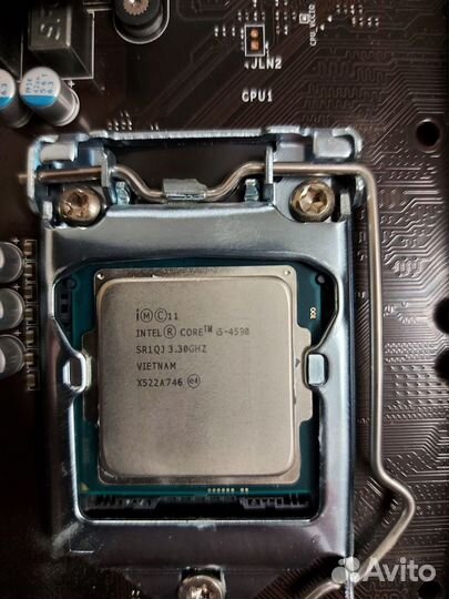 Материнская плата сокет 1150 с процессором i5 4590