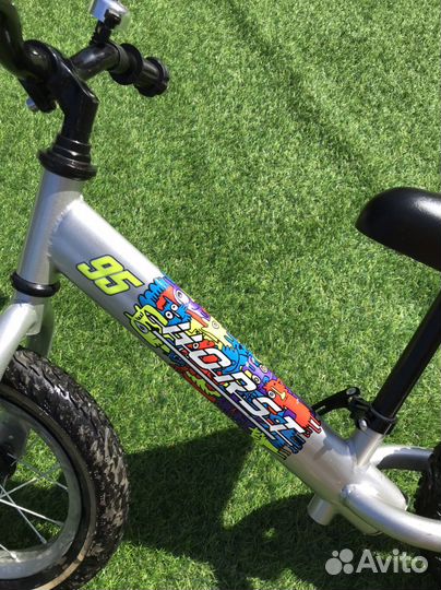 Беговел Horst 95, серебристый