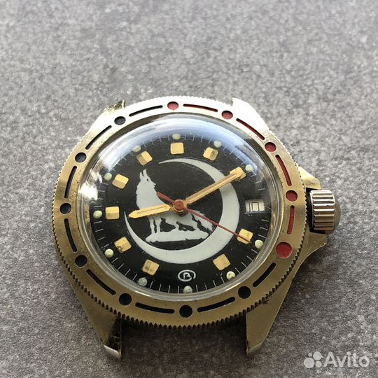 Наручные Часы Восток Волк и Полумесяц. Редкие