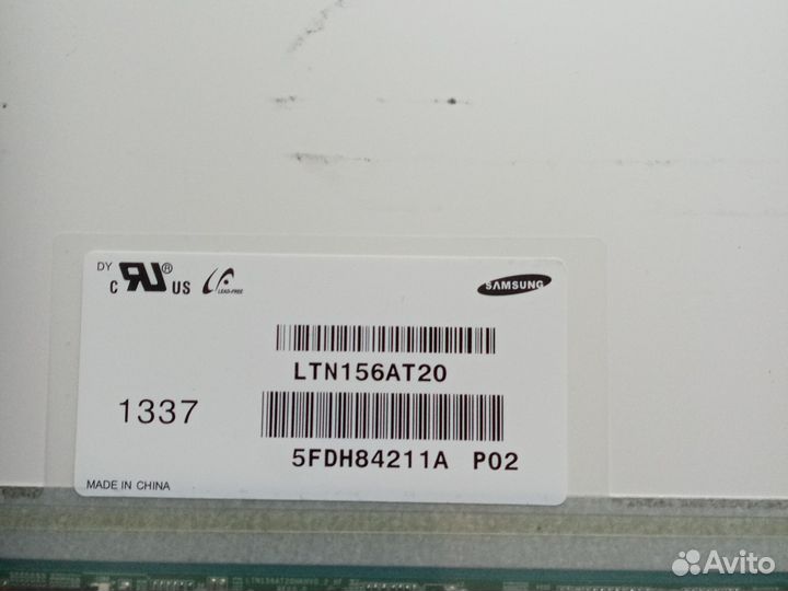 Матрица для ноутбука 15.6 slim 40pin