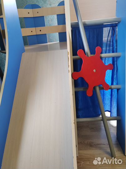 Детская кровать корабль чердак