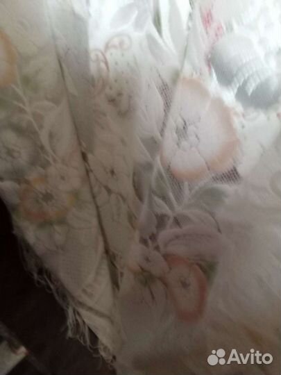 Тюль с вышивкой и бахромой, Новая