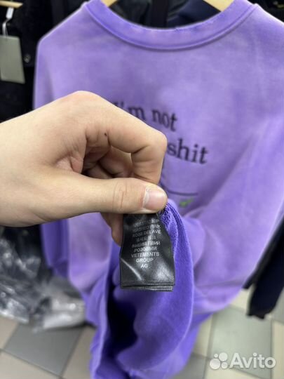 Vetements свитшот oversize (новая коллекция)