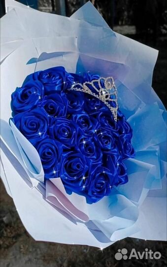 Букет из атласных лент